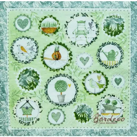 Serwetka do decoupage akcesoria do ogrodu Paper+Design Unikat
