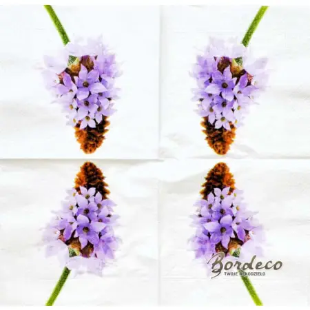 Serwetka do decoupage rozkwitający fioletowy pąk kwiatowy 33x33 Paper+Design Unikat