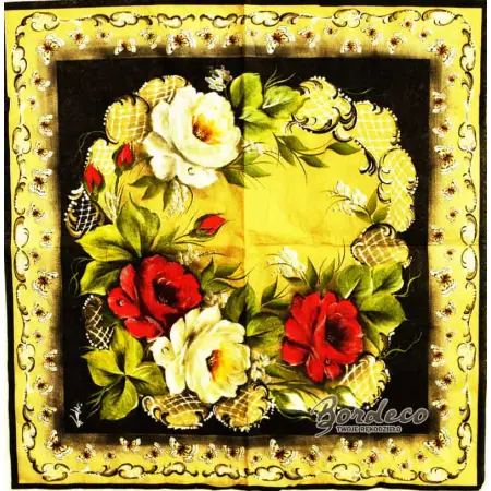 Serwetka do decoupage brazylijskie białe i czerwone róże 33x33 R+F Unikat