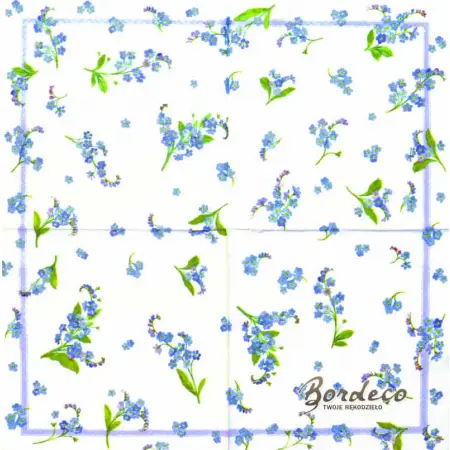 Serwetka do decoupage niezapominajki 33x33 R&F Unikat