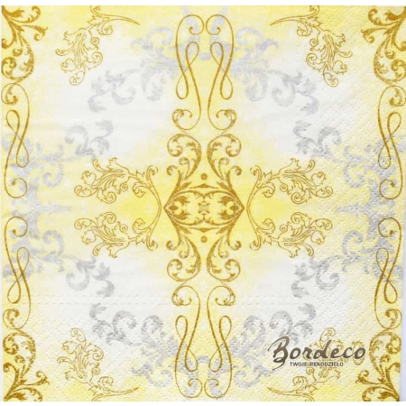 Serwetka do decoupage subtelny ornament 33x33 R&F Unikat