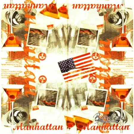 Serwetka do decoupage Manhattan 25x25 R2S Unikat