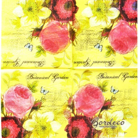 Serwetka do decoupage kwiaty vintage 33x33 R2S Unikat