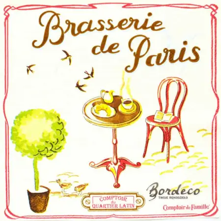 Serwetka do decoupage paryskie bistro 33x33 R2S Unikat