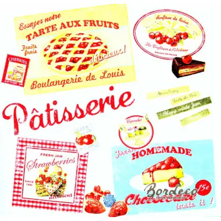 Serwetka do decoupage cukiernia, Patisserie 33x33 R2S Unikat