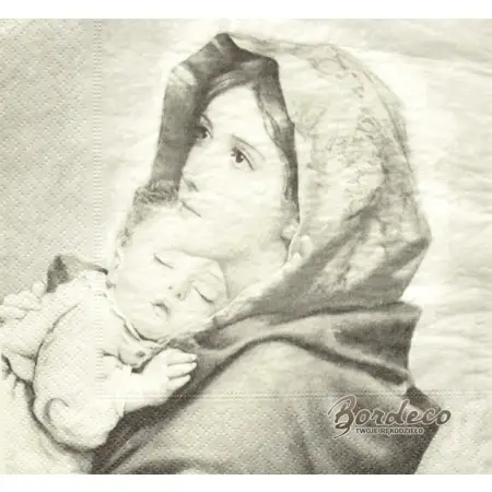 Serwetka do decoupage Maryja z dzieciątkiem 33x33 SAGEN UNIKAT