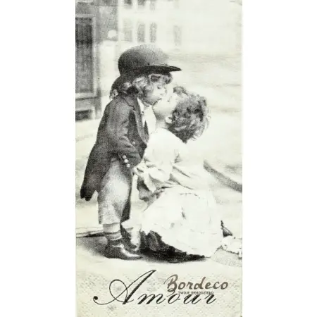 Serwetka do decoupage całuśna para 21x21 SAGEN