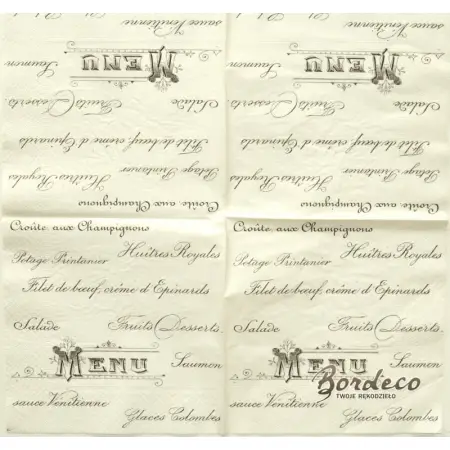 Serwetka do decoupage menu 33x33 SAGEN
