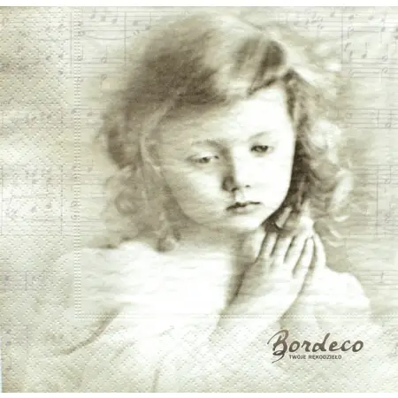 Serwetka do decoupage modląca się dziewczynka 33x33 SAGEN