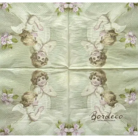 Serwetka do decoupage modlące się amorki 33x33 SAGEN