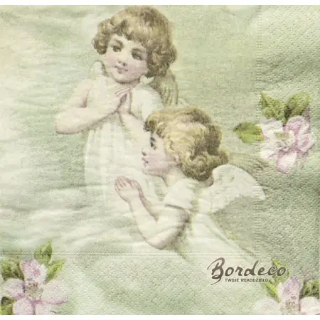 Serwetka do decoupage modlące się amorki 33x33 SAGEN