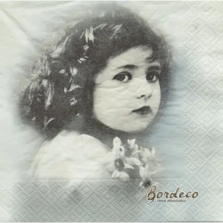 Serwetka do decoupage dziewczynka profilem 33x33 SAGEN