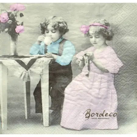 Serwetka do decoupage popołudniowa sielanka 33x33 SAGEN