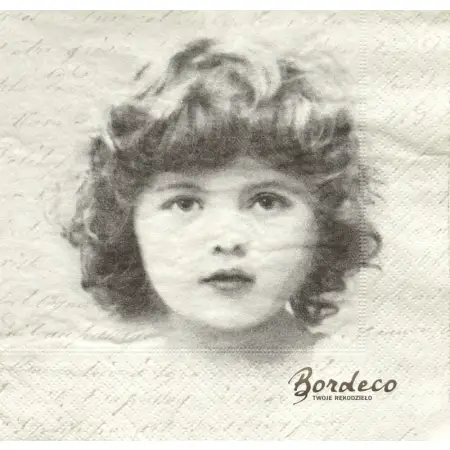 Serwetka do decoupage buzia dziewczynki 33x33 SAGEN