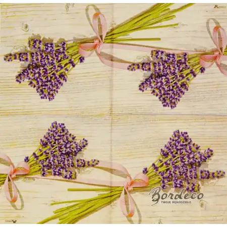 Serwetka do decoupage bukiecik lawendy 33x33 STEWO Unikat