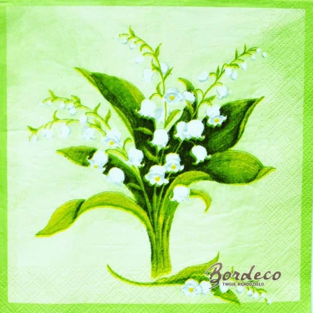 Serwetka do decoupage bukiecik konwalii 33x33 STEWO Unikat