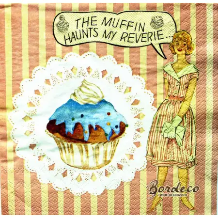 Serwetka do decoupage muffinki, babeczki 33x33 SWEET PAC, Unikat