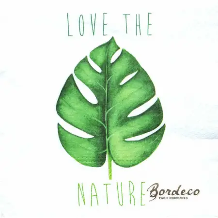 Serwetka do decoupage zielony liść monstery 33x33 TETEaTETE Unikat