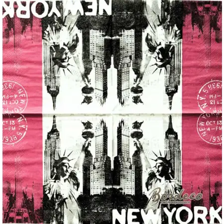 Serwetka do decoupage New York, Statua Wolności 33x33 TI-FLAIR. Unikat