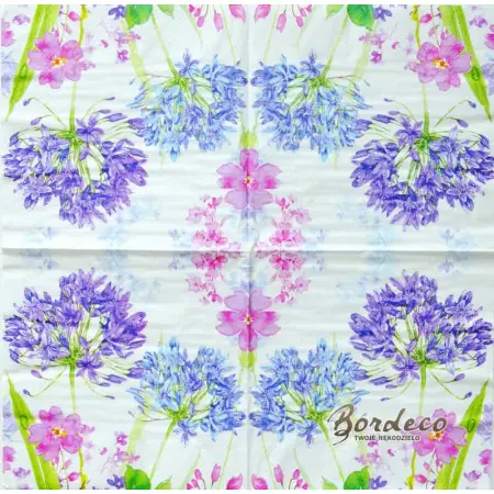 Serwetka do decoupage agapant, afrykańska lilia 33x33 TI-FLAIR Unikat