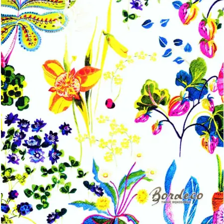 Serwetka do decoupage kwiaty i abstrakcyjne liście 33x33 TI-FLAIR Unikat