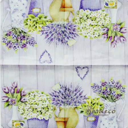 Serwetka do decoupage kwiaty w wazonach 33x33 TI-FLAIR Unikat