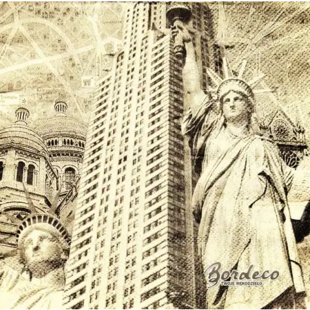 Serwetka decoupage Nowy Jork 33x33 VICTORA'S Unikat