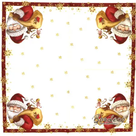 Serwetka do decoupage Mikołaj z workiem 33x33 VILLEROY Unikat