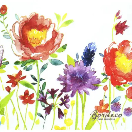 Serwetka do decoupage akwarelowa łąka 33x33 VILLEROY Unikat