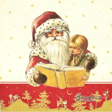 Serwetka do decoupage choinka i bajka 25x25 VILLEROY BOCH Unikat