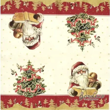 Serwetka do decoupage choinka i bajka 25x25 VILLEROY BOCH Unikat