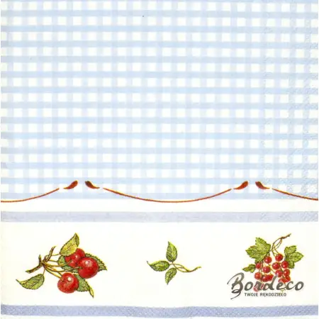 Serwetka do decoupage obrus w kratkę 25x25 VILLEROY BOCH Unikat