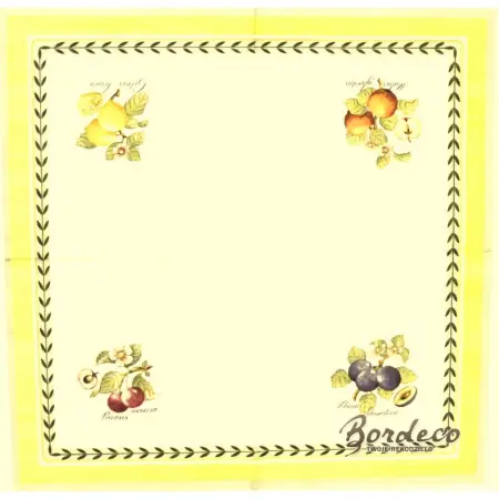 Serwetka do decoupage owoce w rogach 33x33 VILLEROY Unikat