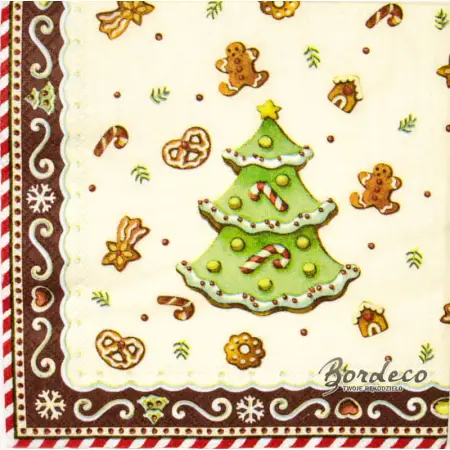 Serwetka do decoupage pierniczki 25x25 VILLEROY BOCH Unikat