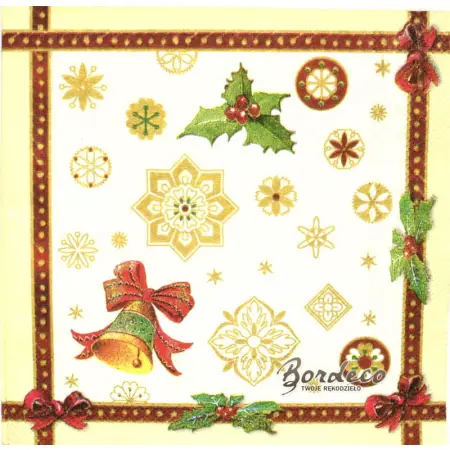 Serwetka do decoupage świąteczne akcesoria 25x25 VILLEROY BOCH Unikat