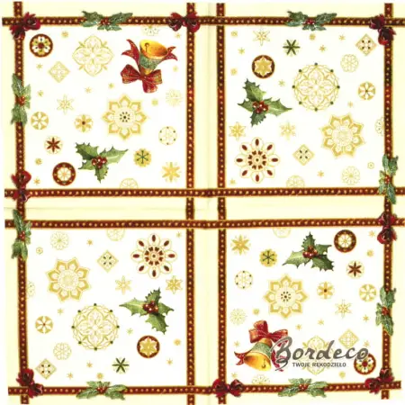 Serwetka do decoupage świąteczne akcesoria 25x25 VILLEROY BOCH Unikat