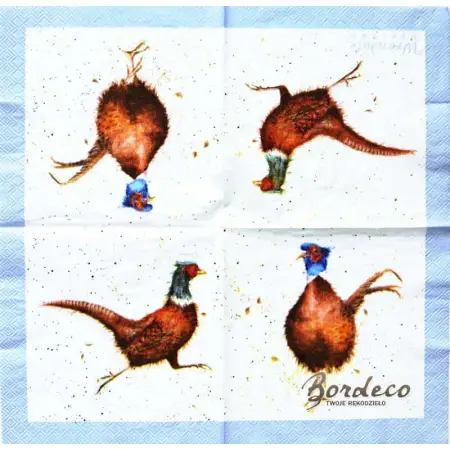 Serwetka do decoupage bażant 33x33 WRENDALE Unikat