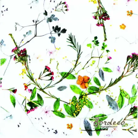 Serwetka do decoupageg drobne rośliny polne 33x33 ZARA HOME Unikat