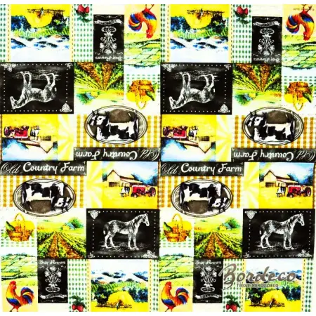 Serwetka do decoupage  wiejskie obrazki 33x33 Ambiente Unikat
