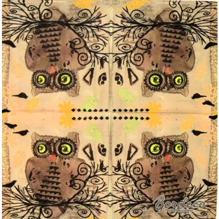 Serwetka do decoupage sowa 25x25 IHR Unikat