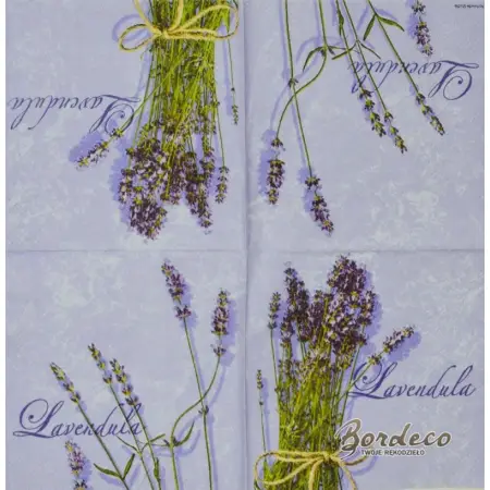 Serwetka do decoupage wiązka lawendy 25x25 Ambiente Unikat
