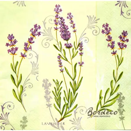 Serwetka do decoupage lawenda 33x33 MAKI Unikat