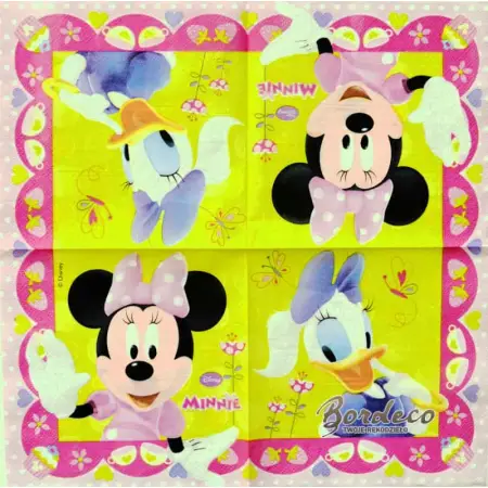 Serwetka do decoupage myszka Minnie i kaczuszka Daisy 33x33 PROCOS Unikat