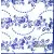 datkowa nazwa:  Serwetka do decoupage niebieskie różyczki 33x33 GREENGATE Unikat