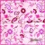 Serwetka decoupage motywy kwiatowe na różowo 33x33 AHA Unikat