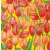 Serwetka do decoupage czerwone i pomarańczowe tulipany 33x33 AHA Unikat
