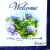 Serwetka do decoupage fioletowe hortensje na powitanie 33x33 ALIBABA Unikat