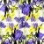 Serwetka do decoupage fioletowe kwiaty i motyl 33x33 Ambiente Unikat