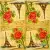 Serwetka do decoupage  Paryż i róża vintage 33x33 Ambiente Unikat