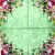 Serwetka do decoupage kwiaty w rogu z haftem  33x33 Ambiente Unikat